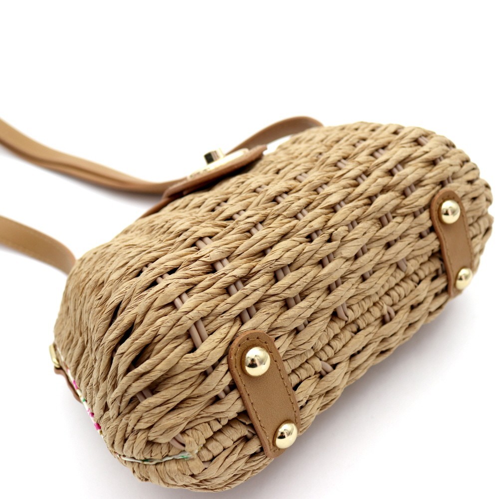 woven rattan crossbody bag